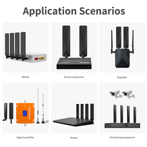 Antenne intérieure pliable en caoutchouc de type N de 50 mm, 698-2700 MHz, 4G, 3G, 2G, GSM, LTE, Wifi avec connecteur N-mâle - Product Image 2