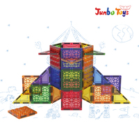 Briques en plastique transparentes magnétiques, blocs de construction 3D DIY, jouet éducatif, modèle de construction, ensemble de 40 pièces, bâtiments célèbres