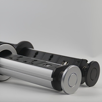 Prise de cuisine rétractable standard européenne, encastrable pour table, armoire ou îlot, avec multiprise USB intégrée
