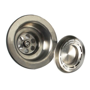 <span class=keywords><strong>TALEA</strong></span> - Kit de Plomería con Colador de Fregadero de Cocina Moderno de Acero Inoxidable de 3 1/2 Pulgadas y Tapón de Drenaje - Garantía de 5 Años - Product Image 3