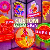 Conception libre de néons personnalisés de logo de diode lumineuse décoration murale personnalisée d'anniversaire ou de mariage d'affaires