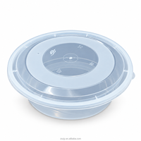 Conteneur alimentaire en PP de qualité alimentaire de grande capacité 2500 ml, recyclable, avec couvercle pour la restauration - Stockage alimentaire, compatible micro-ondes, anti-fuite, sans BPA