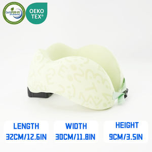 Impresso Atacado Memória Espuma Viagem Pescoço Suporte Travesseiro Ergonômico U Forma Pescoço Resto Travesseiro para Viajar, Carro, Escritório, Casa - Product Image 2