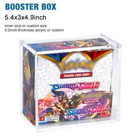 Boîtier de protection Premium en acrylique transparent durable pour cartes PTCG édition anglaise
