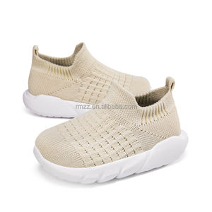 Ventes directes d'usine en Chine de nouvelles chaussures pour bébés dessus tissées volantes légères pour jeunes enfants chaussures de marche en une étape - Product Image 4