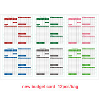 Macaron Color A6 Notebook 6 Ringo rdner mit Leder Hardcover New Fruit Design Innenseiten Budget Card Lose blatt bindung