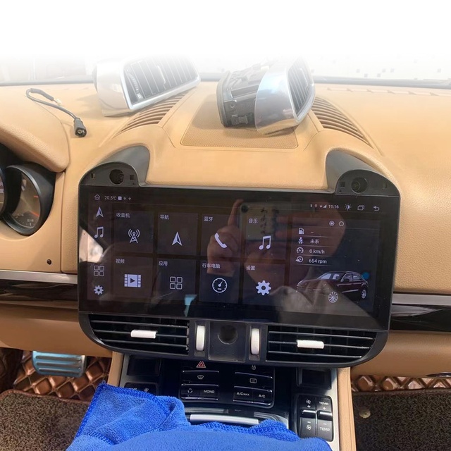 128G Car Android 10 Radio for Porsche Cayenne 2003-2012 Car Multimedia Player GPS Navigation Tape Recorder Radio Head Unit 12.3"