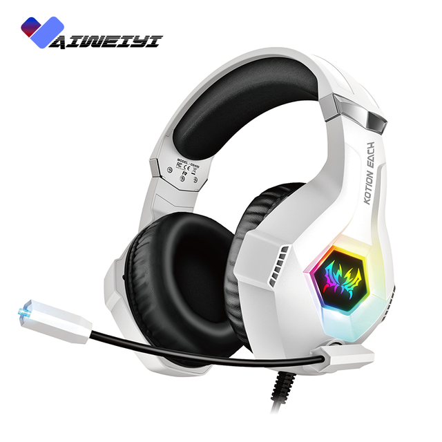 GS450 Custom Brand Wired Gaming Headphones USB 7.1 Surround Sound 50mm Driver RGB LED Detachable Mic OEM ODM Wholesale