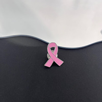 Broche ruban émaillée en métal, fabriquée en usine, pour la sensibilisation au cancer du sein, rose, rouge, violet, bleu, vert, orange, jaune