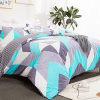 Parure de couette imprimée numérique, ensemble de literie en Polyester et microfibre avec motif géométrique, vente en gros,