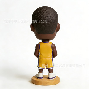 Lakers Star <b>Bobblehead</b> Figurine Resin Basketball Player Decorative Gift Modern Art Doll - Product Image 2