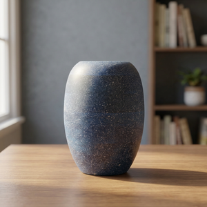 Vase à fleurs en bois FV-010 |   Vases décoratifs ronds de petite taille, faits à la main, écologiques, de style mid-century modern, par Aqdus Saleem - Product Image 2