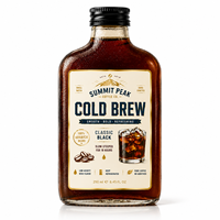 Étiquettes personnalisées pour café, dorure métallique or, autocollants BOPP imperméables recto-verso pour boissons, étiquettes écologiques pour emballage de bouteilles