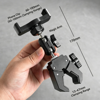 Support de tablette multifonctionnel à clips robustes pour poussette, chariot et support de téléphone pour clubs de golf