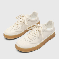 Nouvelle Tendance Mode Rapide : Baskets Blanches Classiques pour Hommes en Cuir PU, Semelle Plate en Caoutchouc, Marque Originale 2026