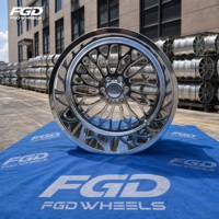 Certification CE 6x120 6x135 6x139.7 Jantes de camion forgées polies de 20 22 24 26 28 30 pouces avec logo personnalisé