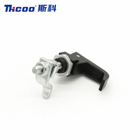 Loquet de compression à levage et rotation avec poignée rotative flexible pour armoire industrielle et porte de camping-car