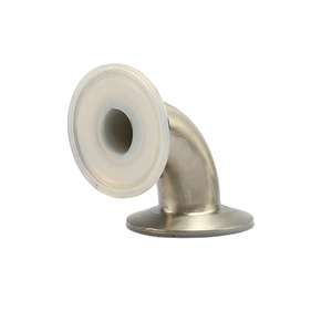 PFA 안감 위생 90 도 팔꿈치, ISO/DIN/SMS 3A 트라이 클램프 피팅, 316L 스테인리스 스틸 - Product Image 3