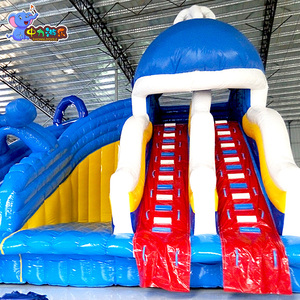 Tùy chỉnh Inflatable công viên nước cá voi Inflatable trượt nước với có thể tháo rời Hồ bơi bơm hơi khổng lồ công viên giải trí - Product Image 3