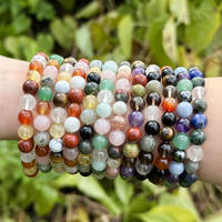 Bracelets faits main en pierres naturelles et cristaux, bracelets de mode en pierres précieuses naturelles, perles extensibles, bijoux astrologiques 12 signes du zodiaque