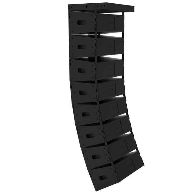 Accuracy Pro Audio LA210 Dual 10 Inch Professional Audio Stage Concert Passive Speaker Line Array Speakers PA System