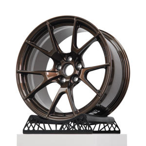 KE-Llantas forjadas <span class=keywords><strong>de</strong></span> bronce vino, llantas <span class=keywords><strong>de</strong></span> aleación cóncavas profundas <span class=keywords><strong>de</strong></span> <span class=keywords><strong>1</strong></span> pieza aptas para BMW M3 M4 Tesla Mustang, 17, 18, 19, 20, 21, 5x120/5x114,3 - Product Image 1