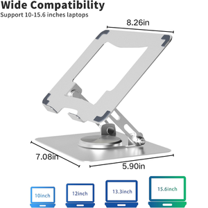 ขาตั้งแท็บเล็ตโลหะทั้งหมดปรับได้อเนกประสงค์ขาตั้ง <span class=keywords><strong>iPad</strong></span> แบบพกพาพร้อมโต๊ะรองรับแท็บเล็ตยืดหยุ่นได้ - Product Image 3