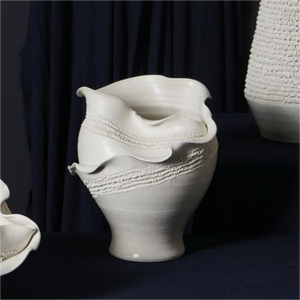 Ensemble de vases décoratifs modernes en céramique blanche, émaillés et mats, pour hôtels, fleurs artificielles et récipients en céramique et porcelaine - Product Image 3