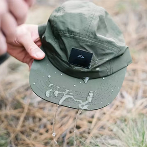 Casquette de baseball non structurée unisexe à séchage rapide pour l'extérieur, chapeau pliable et imperméable à 5 panneaux, vente en gros de casquette de sport UPF 50 + - Product Image 5