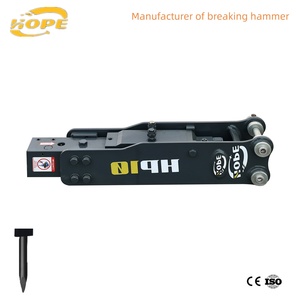 <span class=keywords><strong>Marteau</strong></span> polyvalent pour chargeuse-<span class=keywords><strong>pelleteuse</strong></span> HOPE SB40, concassage du sol et de la roche dans les projets de conservation de l'eau - Product Image 4