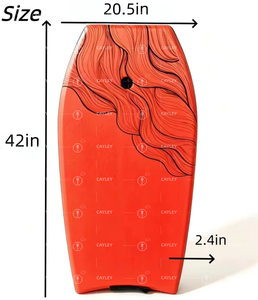 Bodyboard Leggero con Leash da Polso per Sport Acquatici e Divertimento in Spiaggia - Product Image 2