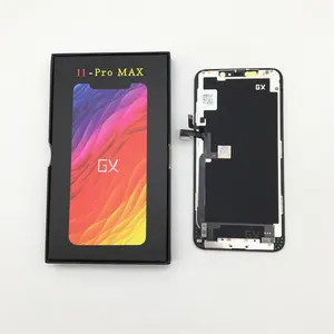 Pantalla lcd GX para iphone X XS MAX 11 pro max 12 pro GX, repuesto de Pantalla OLED