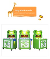 Machine de jeu de frappe de grenouille à monnayeur pour enfants, pour aire de jeux intérieure, jeu ludique à monnayeur