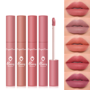 High Quality 12-Color <b>Nude</b> Lip Gloss Set 24-Hour Natural Velvet Crayon Waterproof MSDS Certified 24-Hour Lipstick Popular Liquid - Product Image 1