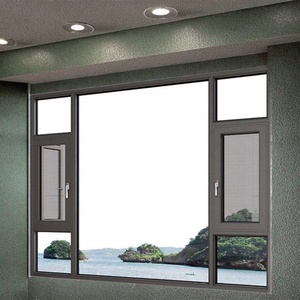 Ventanas Francesas de Aluminio con Doble Vidrio Certificado GEDELI, Estilo Moderno, Marco de Acero Negro, Apertura Vertical Deslizante para el Hogar - Product Image 2