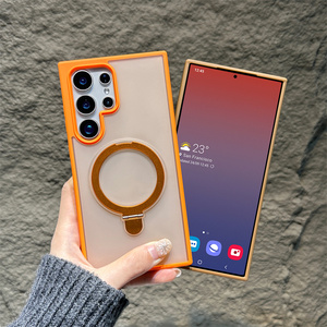 Coques de luxe pour <span class=keywords><strong>Samsung</strong></span> S26 <span class=keywords><strong>Ultra</strong></span> avec support magnétique, étui translucide pour <span class=keywords><strong>Samsung</strong></span> S26 S25 S24 S23 <span class=keywords><strong>S22</strong></span>, coque arrière mate - Product Image 6