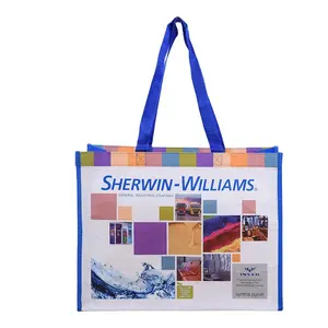 Eco Friendly Full Colour Printing Personalized Non Woven Tote Shopping handle Bag supermarket