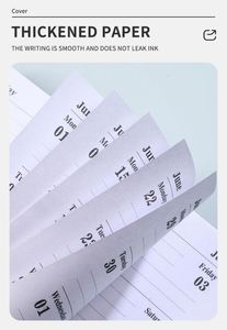 2026 Hardcover Leather Planner Notebook Journals Custom Logo <b>A6</b> Notebook Business <b>Diary</b> Notebook for Promotion - Product Image 5