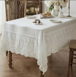 OEM ODM Haute Qualité Luxueux Design Moderne 100% Ensemble de Nappe Multicolore en Coton Biologique Offre Spéciale Technique Tissée Florale - Product Image 1