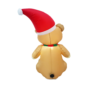 Oso de 3.5 Pies con Luz LED, Decoración Navideña Inflable para Interiores, Oso de Peluche Inflable para Jardín, para Fiestas Familiares Navideñas - Product Image 4