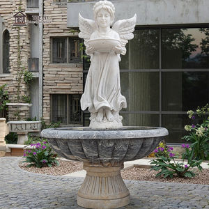 Personalizada Villa al aire libre patio ornamento mármol querubín bebé Ángel estatua fuente <span class=keywords><strong>de</strong></span> <span class=keywords><strong>agua</strong></span> - Product Image 2