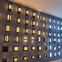 Lámpara de Pared LED Moderna para Exteriores, Efecto de Luz Ascendente y Descendente, Minimalista, Delgada, de ABS, 6000K, Luz Cálida, para Pasillo, Entrada