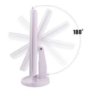 <span class=keywords><strong>Espejo</strong></span> de maquillaje iluminado con – <span class=keywords><strong>Espejo</strong></span> de mesa plegable con 2 y <span class=keywords><strong>5</strong></span> <span class=keywords><strong>aumentos</strong></span> – <span class=keywords><strong>Espejo</strong></span> de maquillaje giratorio 180° – Funcion - Product Image 1