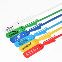 SL-40F Scellés de sécurité en plastique à déchirure rapide, attaches de sécurité jetables anti-effraction pour l'emballage d'urgence et l'entreposage