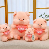 Groothandel Grote Mooie Varken Pluche Speelgoed Valentines Dag Knuffels Speelgoed