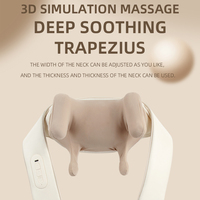 Mini masseur de cou portatif de massage de pétrissage de tissu profond de Shiatsu électronique avec la chaleur apaisante