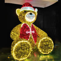 Lumière LED 3D personnalisée motif chat robot, étanche IP65, pour décoration extérieure commerciale de Noël, centres commerciaux et aménagement paysager