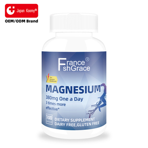 Suplementos de Magnesio Personalizados de 380 mg para Hombres y Mujeres, Apoyo para la Salud Muscular, Ósea y Nerviosa, Cápsulas Dietéticas de Magnesio - Product Image 1