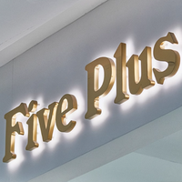 Schnelle Lieferung facelit Kanal Buchstaben Zeichen Aluminium LED bacCustom Led Luminous Characters LED hintergrund beleuchtete Brief Business Store Zeichen