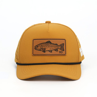Casquette laser 5 panneaux de haute qualité en gros avec logo brodé et cordon